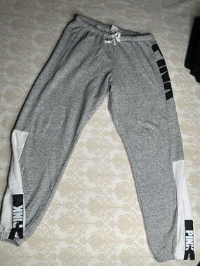 Victoria’s Secret PINK Campus Sweatpants Gray Medium